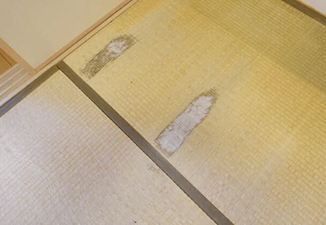 子供部屋の畳に凹みが…